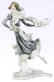 Skating - Winter by Giuseppe Armani — Sculpture