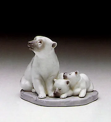 Minature Polar Bears 1987-00 by Lladro — Porcelain Figurine