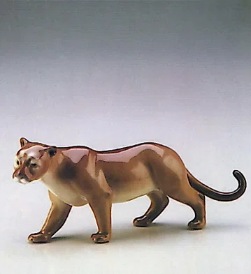 Minature Cougar 1987-90 by Lladro — Porcelain Figurine