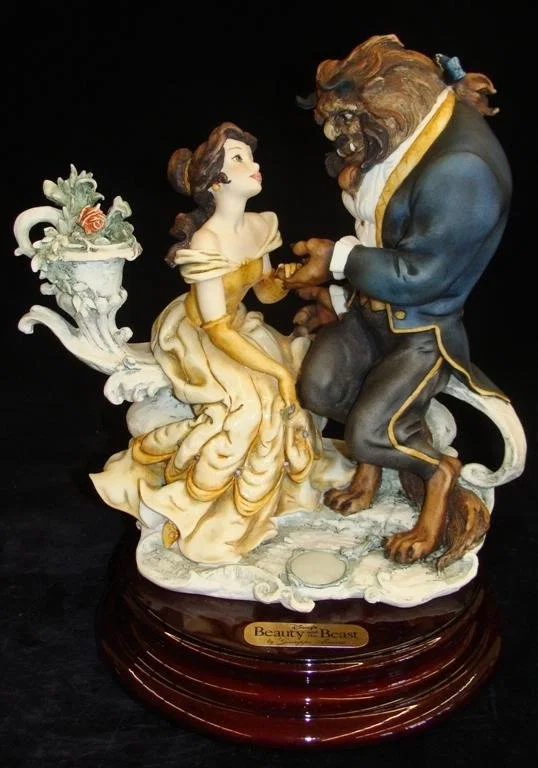 Beauty And The Beast Disneyana Convention Hand Signed by Giuseppe Armani — Sculpture