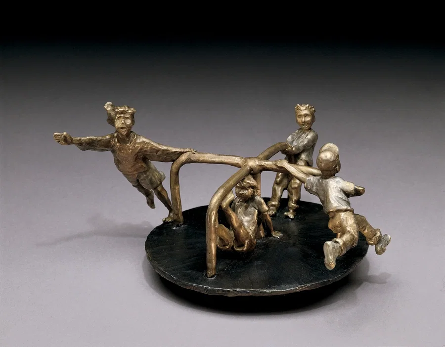 Round and Round! by Mark Hopkins — Bronze Sculpture