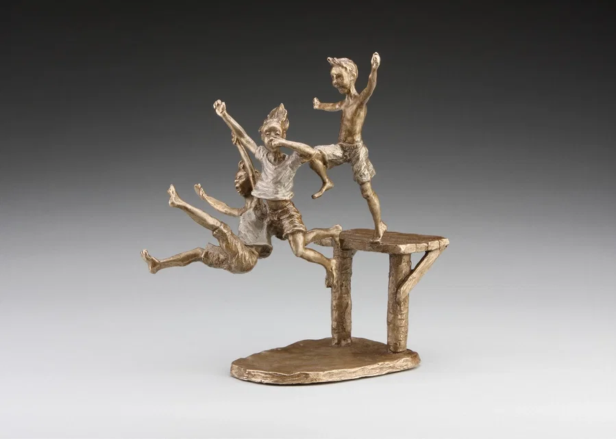 Swimmin' Hole by Mark Hopkins — Bronze Sculpture