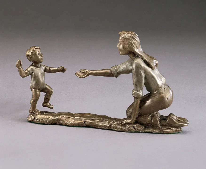 First Steps by Mark Hopkins — Bronze Sculpture