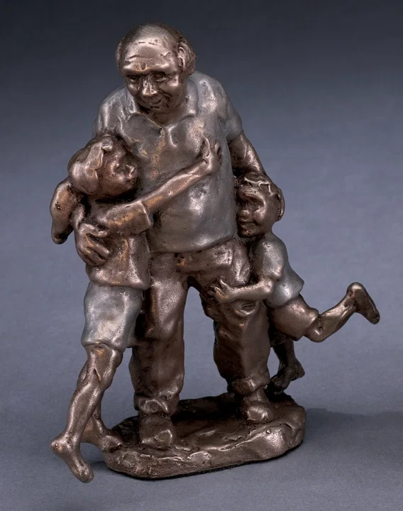 Grandpa! by Mark Hopkins — Bronze Sculpture