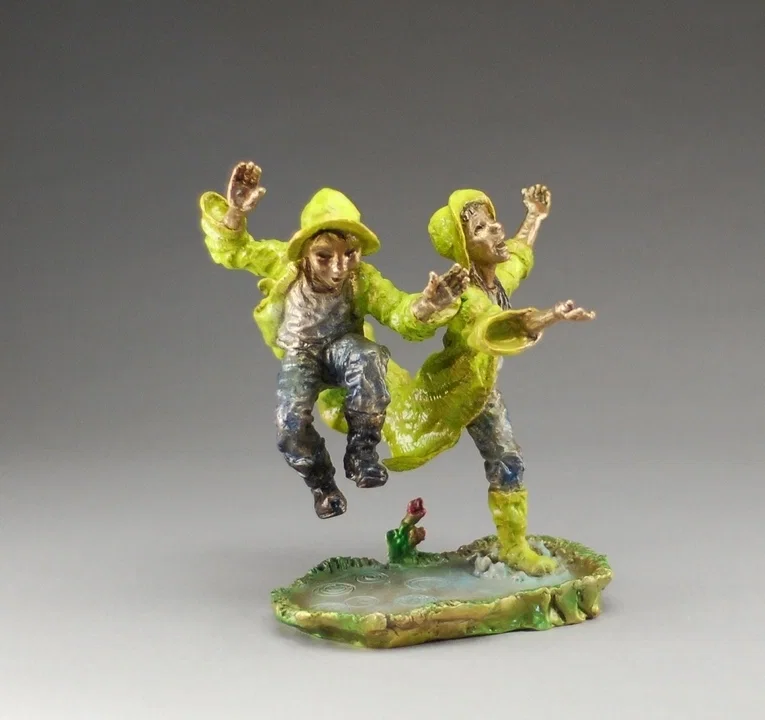Spring Fun by Mark Hopkins — Bronze Sculpture