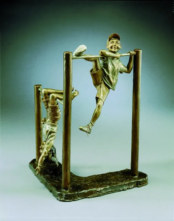 Hangin Around by Mark Hopkins — Bronze Sculpture