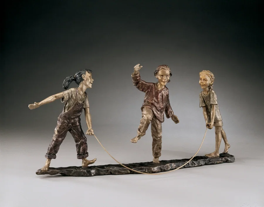 After School by Mark Hopkins — Bronze Sculpture