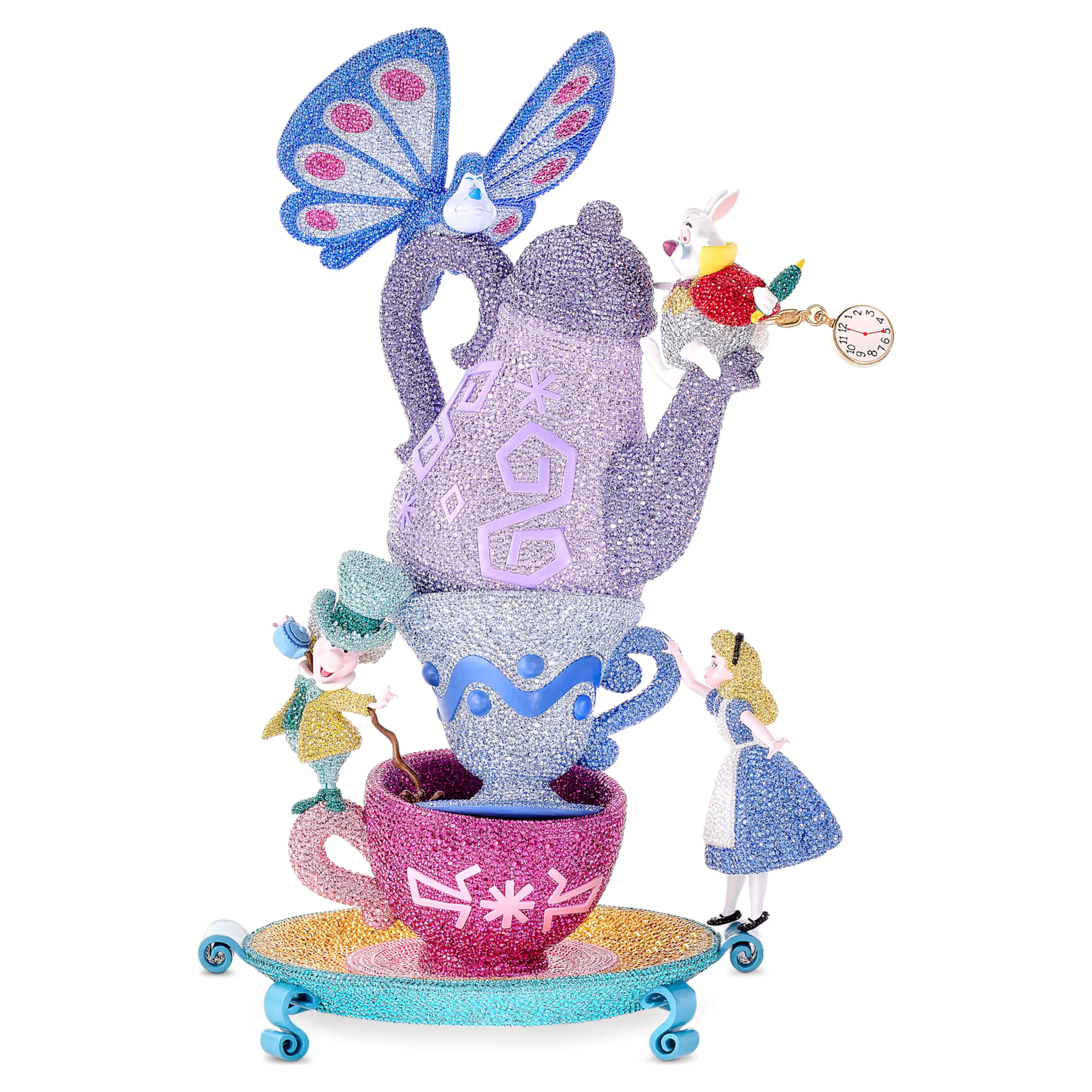 ステンドグラス　　希少絵付　Alice's tea time ステンドグラス 希少絵付 Alice\u0027s tea time ステンドアート