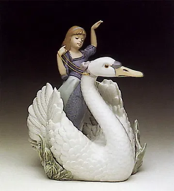 美品　LLADRO スワン Swan And The Princess 1990-94 by Lladro | Handcrafted