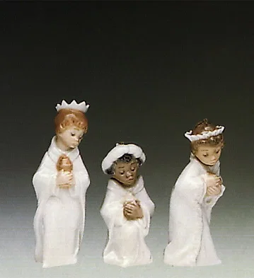Three Kings Ornaments 1990 Only by Lladro — Porcelain Figurine