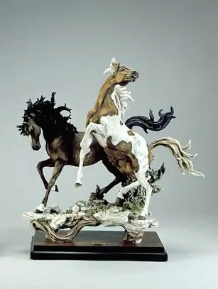 Stallions by Giuseppe Armani — Sculpture