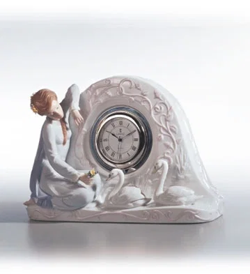 Swan Clock 1991-02 by Lladro — Porcelain Figurine