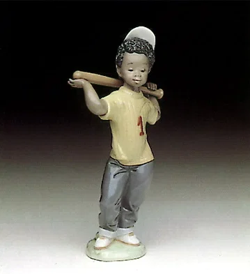 Next At Bat by Lladro Black Legacy — Porcelain Figurine