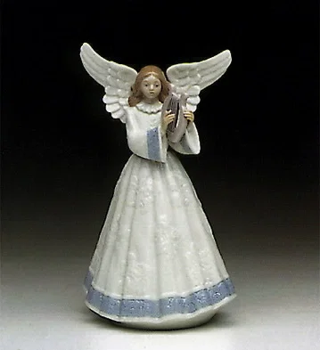Heavenly Harpist 1991 Only by Lladro — Porcelain Figurine