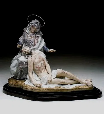 Sorrowful Mother Le 1500  1992-99 by Lladro — Porcelain Figurine