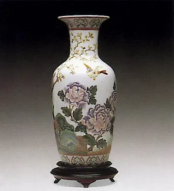 Lladro - Oriental Peonies Vase #1 Le300 1992-01
