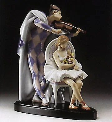 Jesters Serenade Society Le3000 by Lladro — Porcelain Figurine