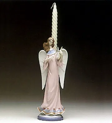 Lladro - Angel With Lyre Candelholder 1992-97