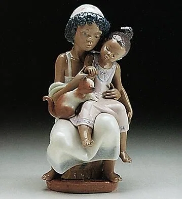 Soft Meow 1993-99 by Lladro — Porcelain Figurine