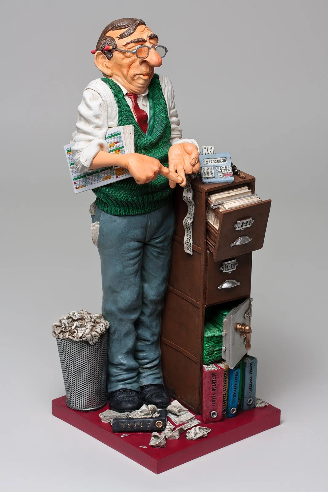 The Accountant by Guillermo Forchino — Comical Art Sculpture