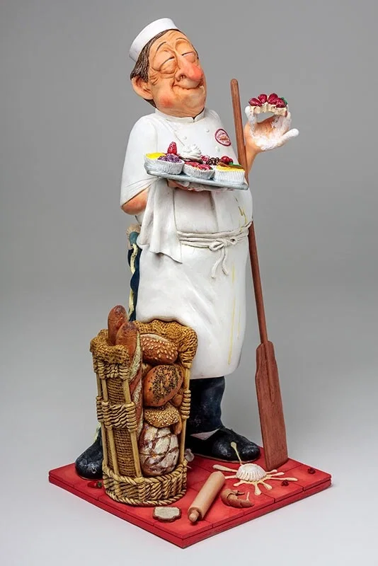 The Baker by Guillermo Forchino — Comical Art Sculpture