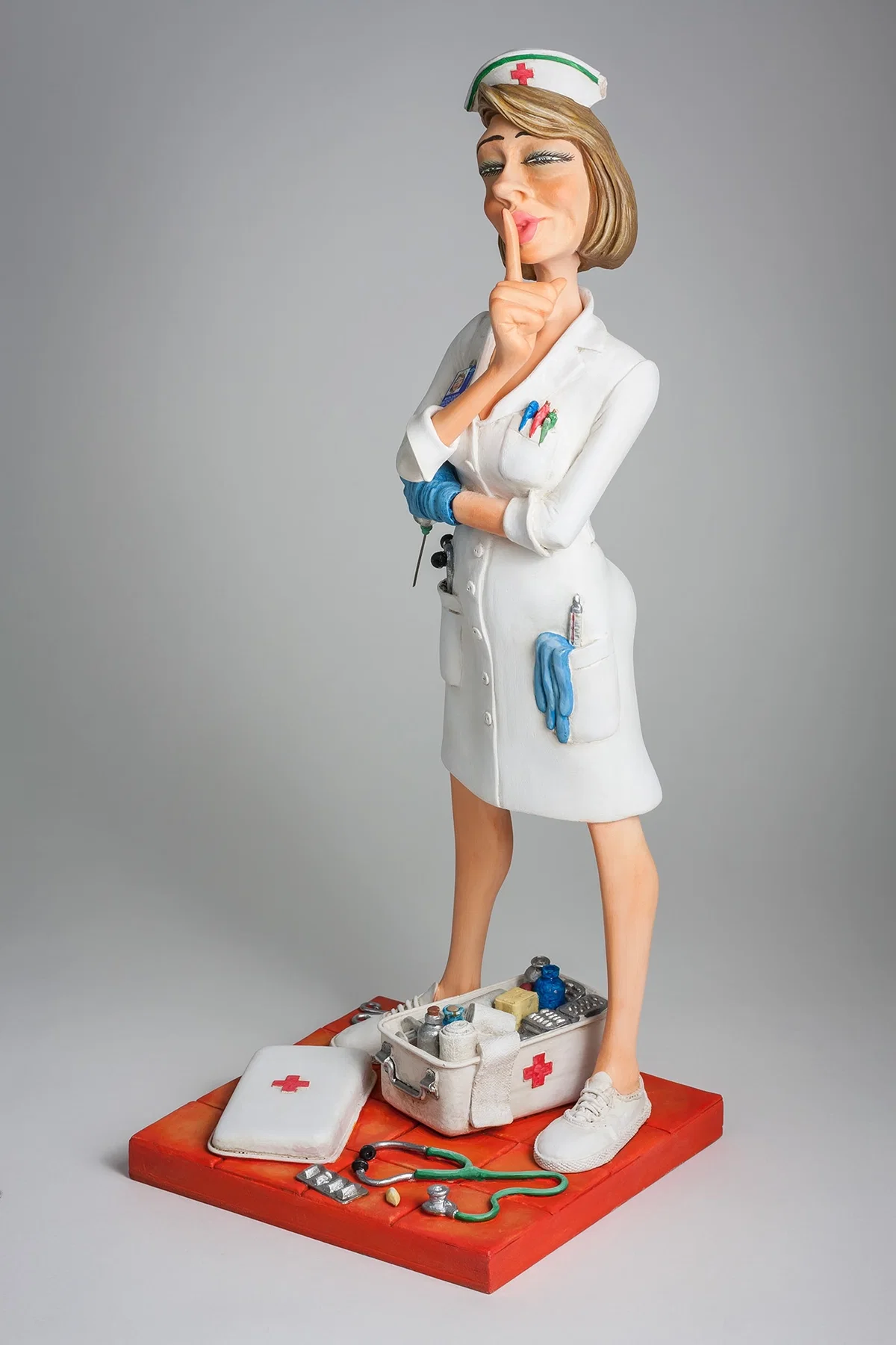 The Nurse / L'Infirmiere by Guillermo Forchino — Comical Art Sculpture