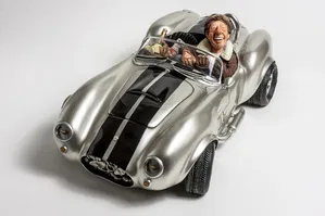 Guillermo Forchino - SHELBY COBRA 427 S/C  SILVER 1/2 scale