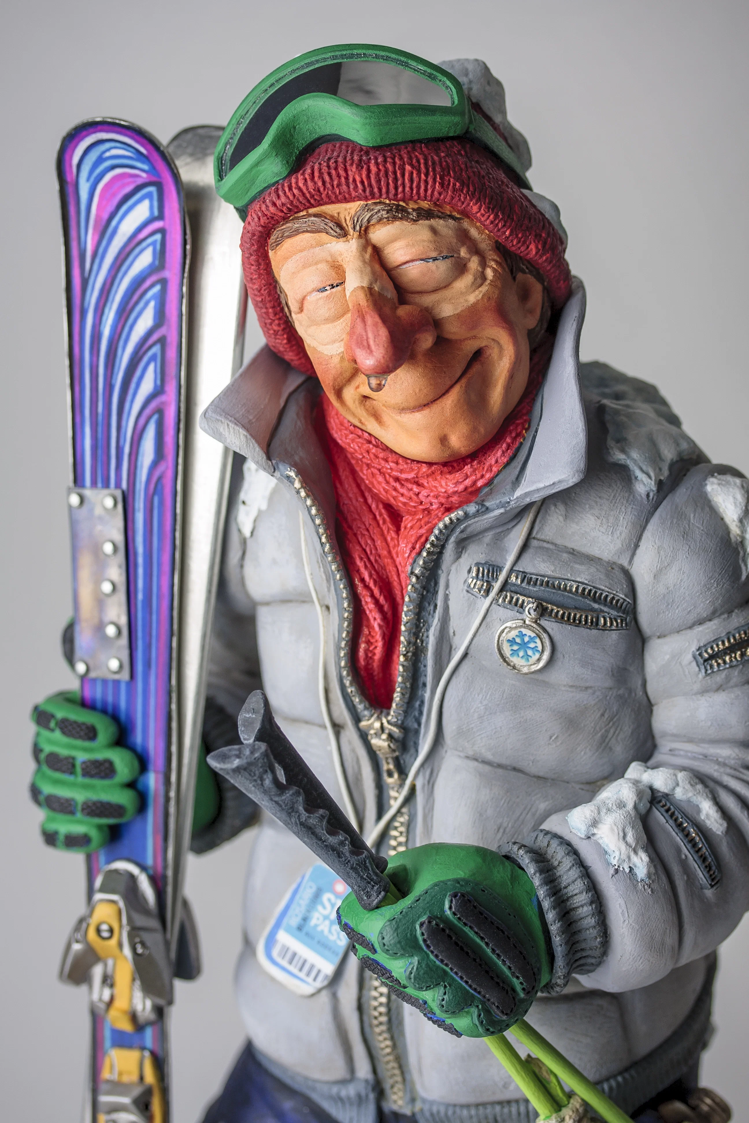 The Skier by Guillermo Forchino | Limited Edition Comical Art