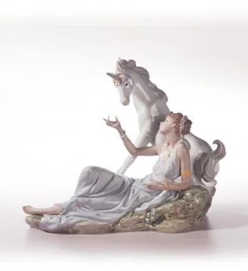 The Goddess And The Unicorn by Lladro