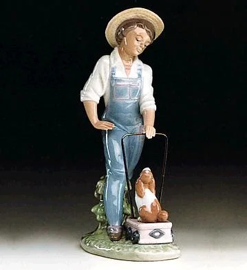 Saturday's Child (boy) 1992-97 by Lladro — Porcelain Figurine