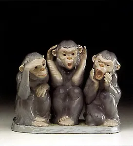 Lladro - Monkey Business 1993 Only