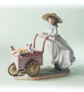Lladro - Kitty Cart