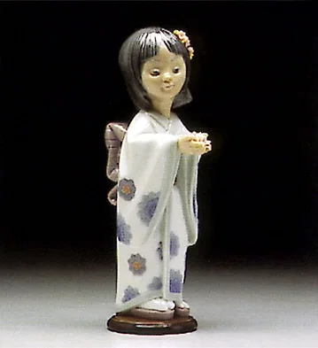 Bearing Flowers by Lladro — Porcelain Figurine