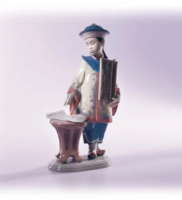 Asian Scholar 1995-2002 by Lladro — Porcelain Figurine