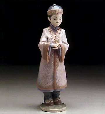 Asian Boy 1995-99 by Lladro — Porcelain Figurine