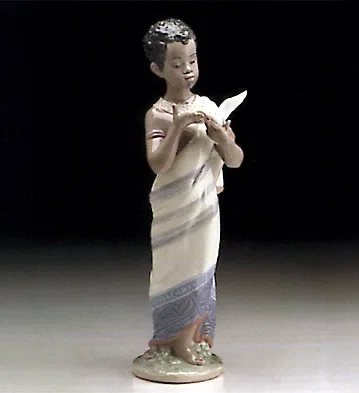 African Boy 1995-99 by Lladro — Porcelain Figurine
