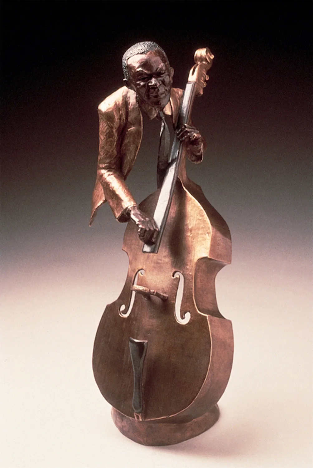 Jazz Bass by Mark Hopkins — Bronze Sculpture