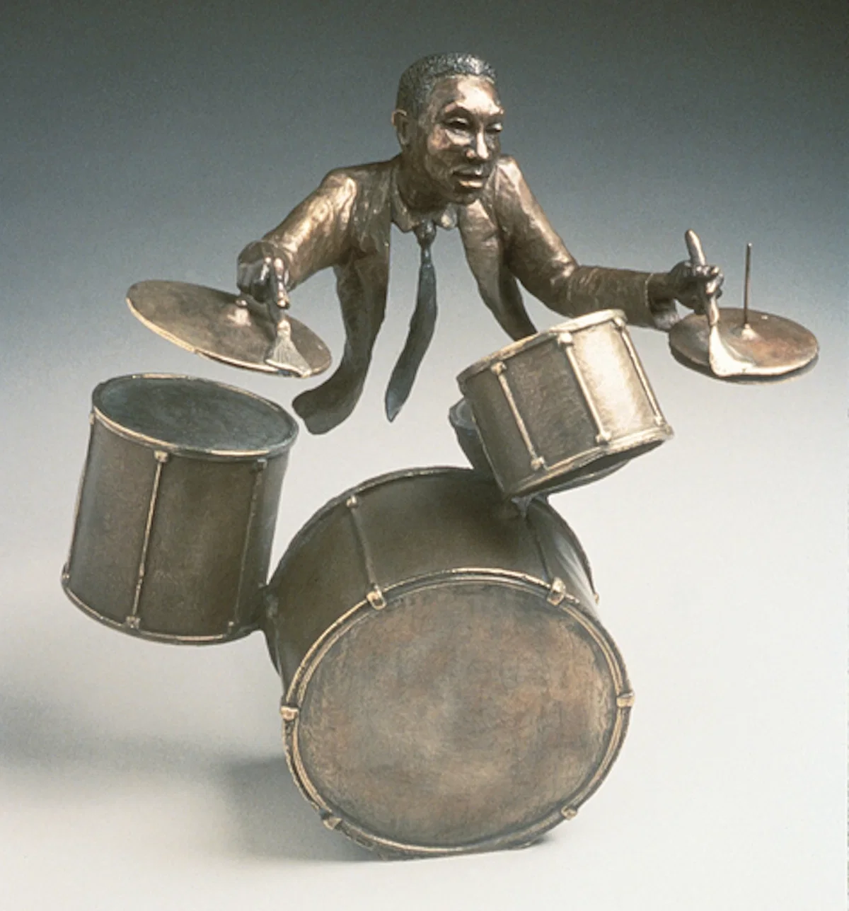 Jazz Drums by Mark Hopkins — Bronze Sculpture