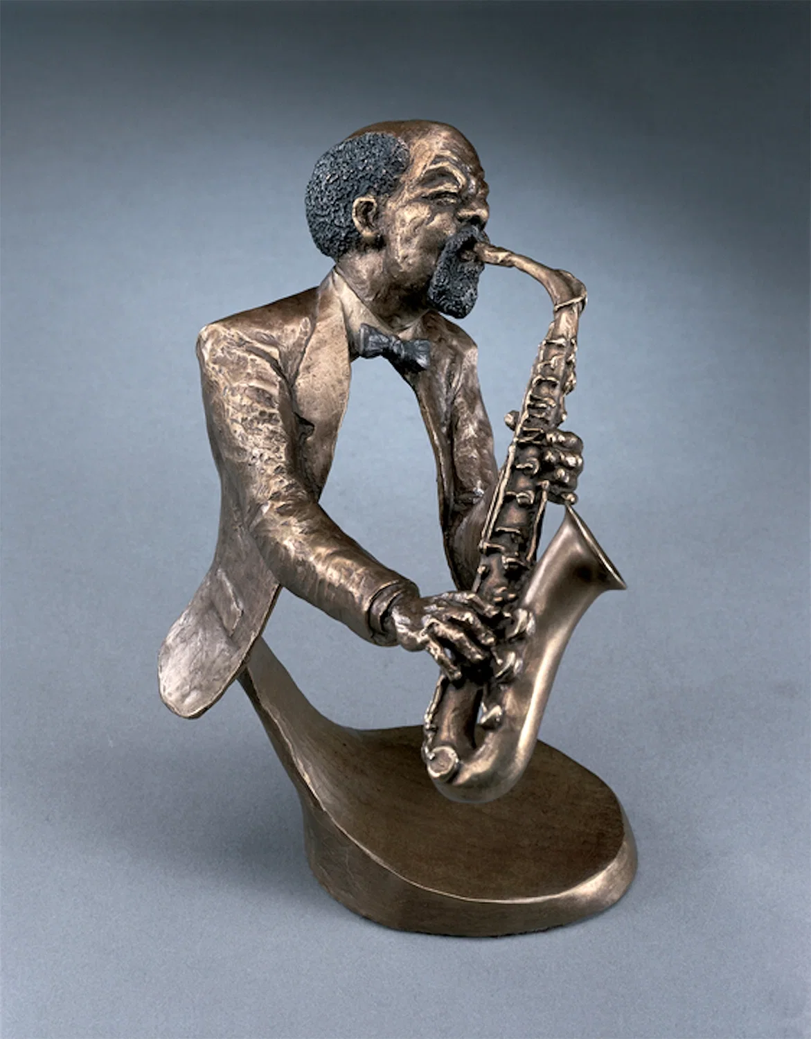 Jazz Sax II by Mark Hopkins — Bronze Sculpture