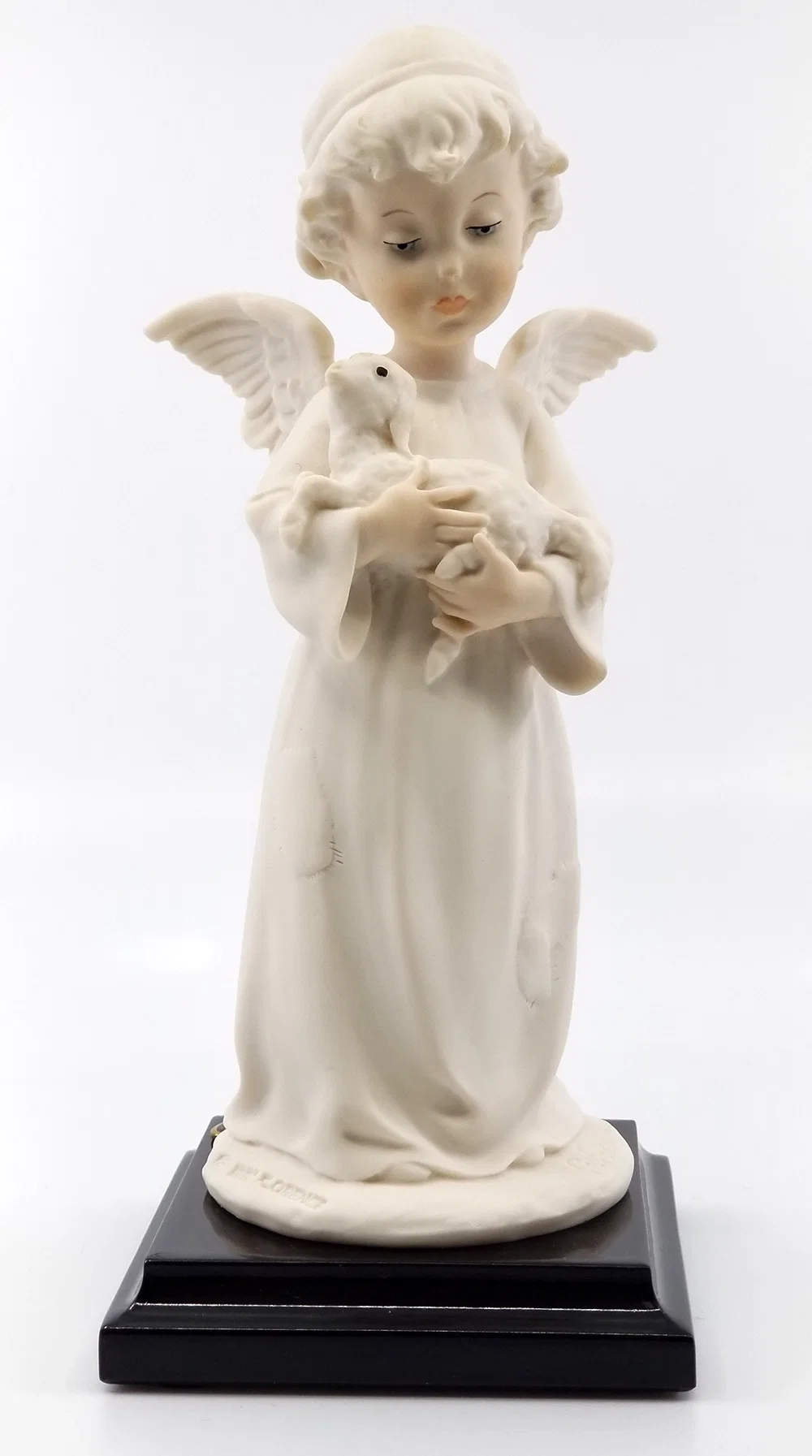 Little Angel With Lamb by Giuseppe Armani — Sculpture