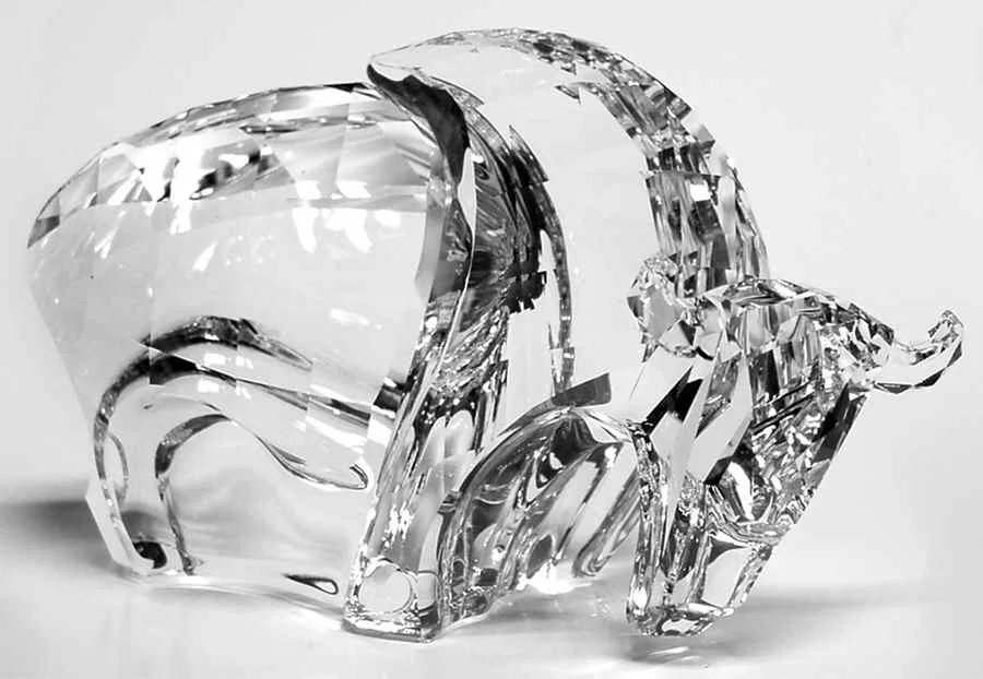 The Buffalo by Swarovski Crystal
