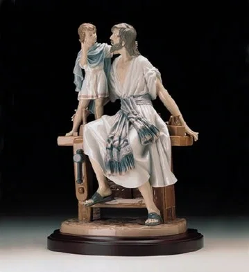 St. Joseph The Carpenter 1997-99 by Lladro — Porcelain Figurine
