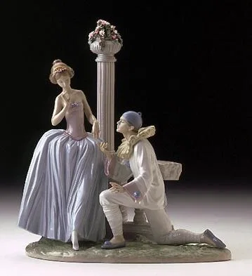Pierrot's Proposal by Lladro — Porcelain Figurine