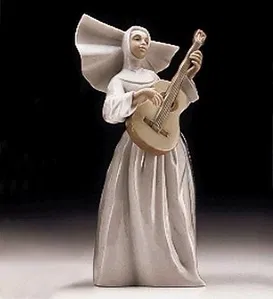 Lladro - Sister With Guitar Usa 1997-99