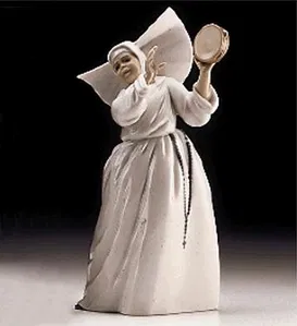 Lladro - Sister With Tambourine Usa 1997-99
