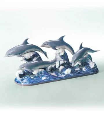 The Dolphins by Lladro — Porcelain Figurine