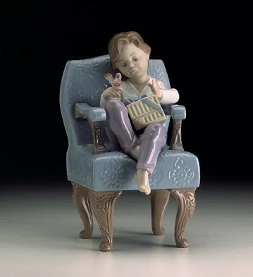 An Unexpected Gift (boy) by Lladro — Porcelain Figurine