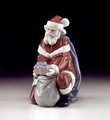 A Gift From Santa by Lladro — Porcelain Figurine