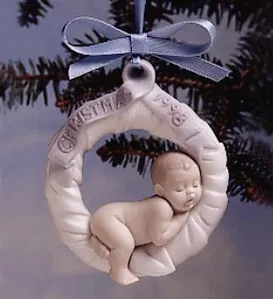 Lladro - Baby's First Christmas 1998 Ornament