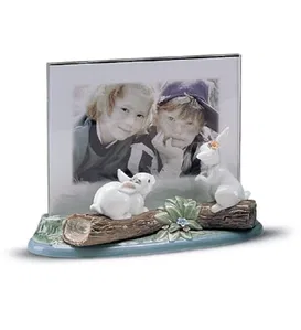 Lladro - Landscape Frame(garden Bunnies